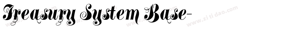 Treasury System Base字体转换